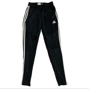 Adidas black jogger soccer pants
